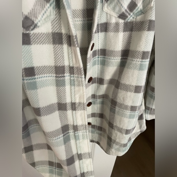 Plaid Fleece Shacket - Picture 2 of 6